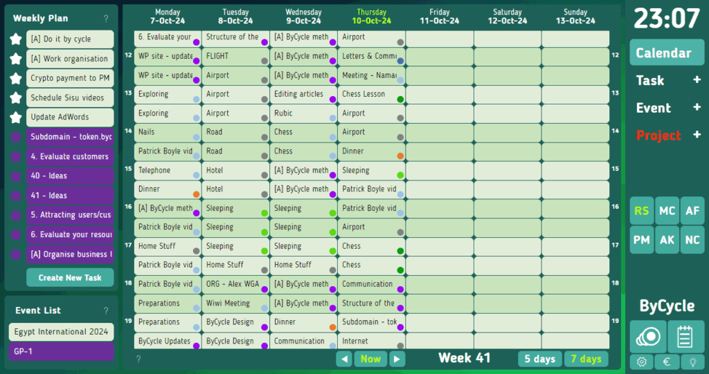 Weekly plan is a 7 times more powerful tool compared to a daily to-do list.